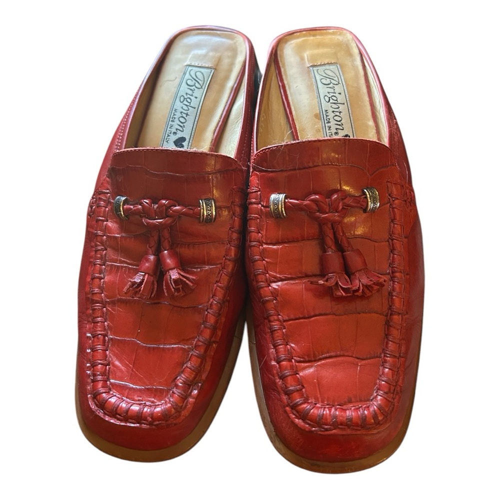 Brighton Women’s Academia Preppy Red Loafers